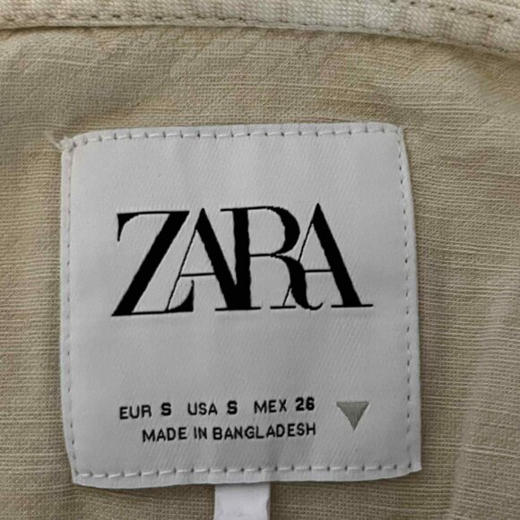 Zara Women's Long Flowy Jumpsuit Long Sleeves Beige size Small - Picture 3 of 4